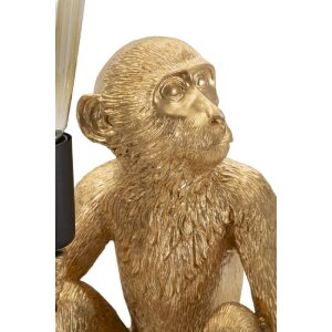 Lampe de table Singe Assis Doré Mauro Ferretti