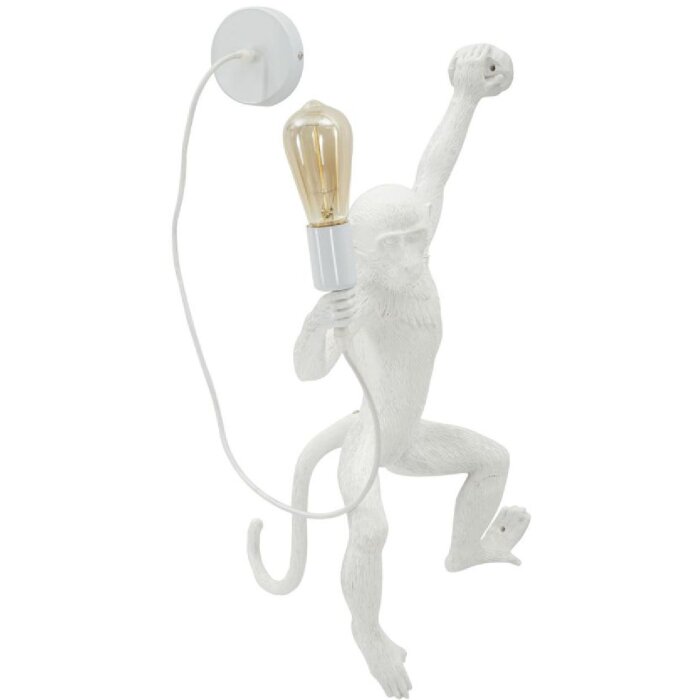 Mauro Ferretti Applique Singe Blanc 32x32x64 cm