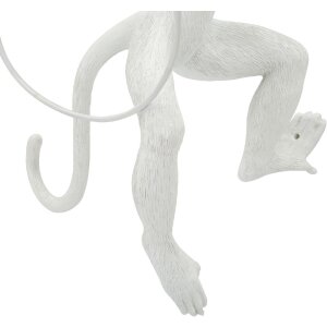 Mauro Ferretti Applique Singe Blanc 32x32x64 cm