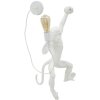 Mauro Ferretti Applique Singe Blanc 32x32x64 cm