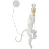 Mauro Ferretti Applique Singe Blanc 32x32x64 cm