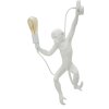Mauro Ferretti Applique Singe Blanc 32x32x64 cm