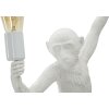 Mauro Ferretti Applique Singe Blanc 32x32x64 cm