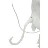 Mauro Ferretti Applique Singe Blanc 32x32x64 cm