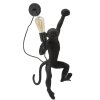 Mauro Ferretti Applique Murale Singe Noir 32x32x64 cm