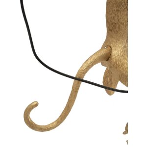 Mauro Ferretti Applique Murale Singe Doré 32x32x64 cm E27