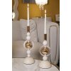 Mauro Ferretti Set de 2 Bougeoirs Saturn Crème 27/33 cm