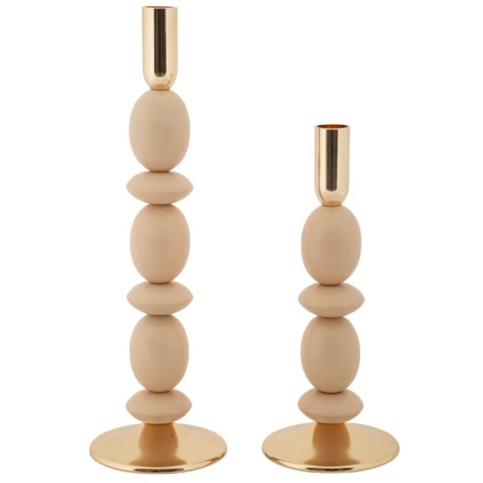 Mauro Ferretti Bougeoirs Shuttle rose – Set de 2