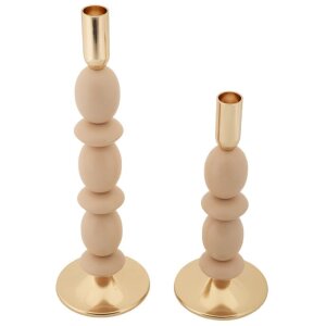 Mauro Ferretti Bougeoirs Shuttle rose – Set de 2