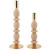 Mauro Ferretti Bougeoirs Shuttle rose – Set de 2