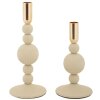 Mauro Ferretti Bougeoirs Aster Crème - Set de 2