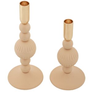 Mauro Ferretti Set de 2 Bougeoirs Aster Rose Ø...