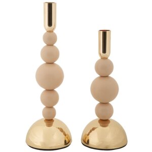 Mauro Ferretti Set de 2 Bougeoirs Bolly Rose Ø...