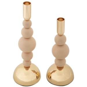 Mauro Ferretti Set de 2 Bougeoirs Bolly Rose Ø...