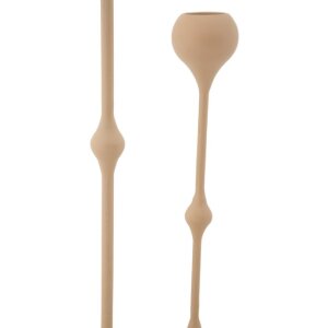 Mauro Ferretti Bougeoirs Slimmy Rosa – Set de 2 Ø 8x26/37 cm