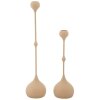 Mauro Ferretti Bougeoirs Slimmy Rosa – Set de 2 Ø 8x26/37 cm