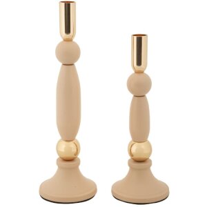 Mauro Ferretti Bougeoir Strek Rose - Ensemble de 2...