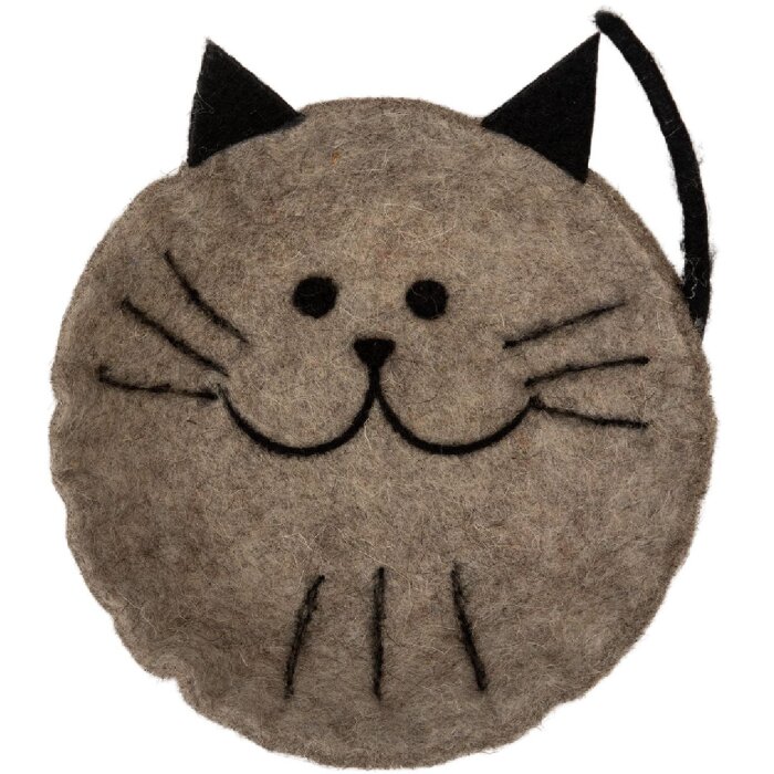 Clayre & Eef 66300 Panier en feutre Chien 18x18x6 cm