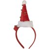 Clayre & Eef Bandeau de Noël à Bonnet LED 12x7x27 cm