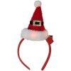 Clayre & Eef Serre-tête Noël Bonnet LED 12x7x27 cm