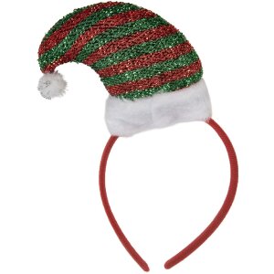 Clayre & Eef 66353 Bandeau avec Bonnet de Noël 12x6x22 cm