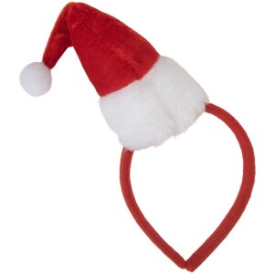 Clayre & Eef Bandeau avec Bonnet de Noël 12x6x22 cm
