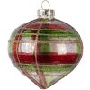Boule de Noël Ø 8 cm Rouge-Or Clayre & Eef 6GL5179