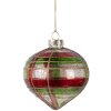 Boule de Noël Ø 8 cm Rouge-Or Clayre & Eef 6GL5179