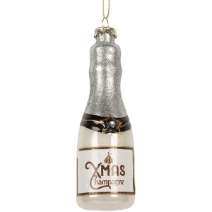 Clayre & Eef 6GL5248 Décoration de Noël Ø 4x13 cm argentée