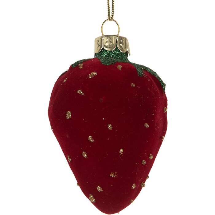 Clayre & Eef 6GL5250 Ornement de Noël Rouge & Vert