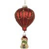 Clayre & Eef 6GL5255 Déco Noël Rouge et Doré 7x15 cm
