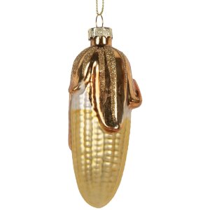 Ornement de Noël Clayre & Eef 6GL5259 Ø 4x10 cm doré