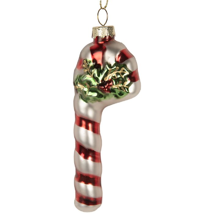 Clayre & Eef 6GL5264 Ornement de Noël Verre 4x3x12 cm