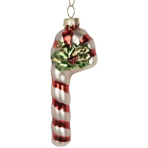 Clayre & Eef 6GL5264 Ornement de Noël Verre 4x3x12 cm