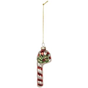 Clayre & Eef 6GL5264 Ornement de Noël Verre 4x3x12 cm