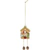 Ornement de Noël Clayre & Eef 6GL5265 7x4x10/17 cm Marron & Vert