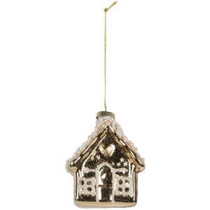 Clayre & Eef 6GL5268 Ornement de Noël 7x7x9 cm Doré
