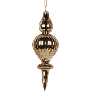 Boule de Noël Ø 5x15 cm Clayre & Eef Dorée