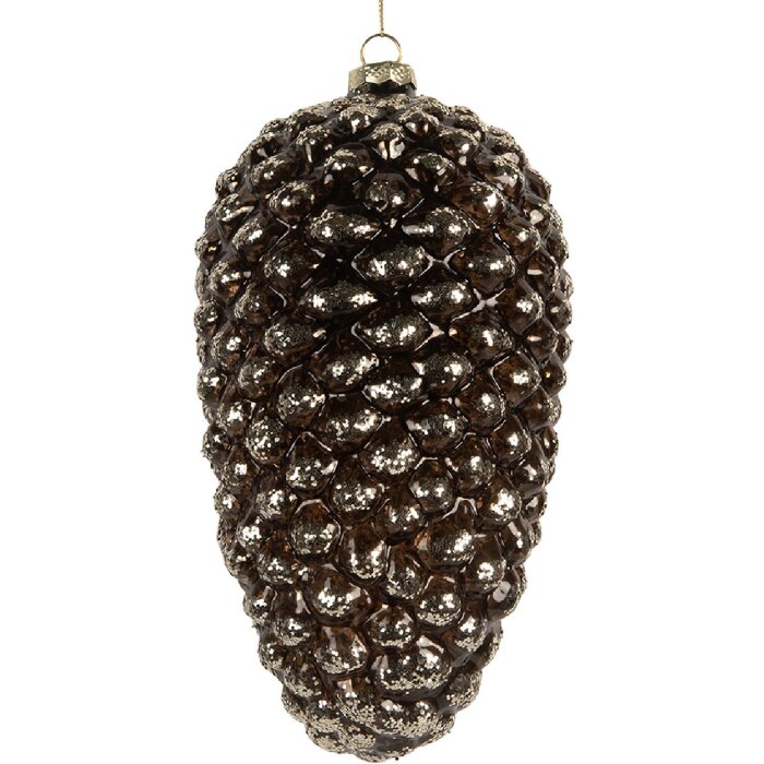 Clayre & Eef Boule de Noël Ø 12x24 cm Argentée