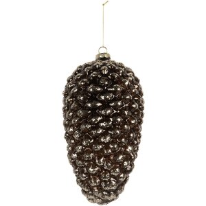 Clayre & Eef Boule de Noël Ø 12x24 cm Argentée