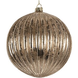 Boule de Noël Clayre & Eef Transparent Argent 15cm