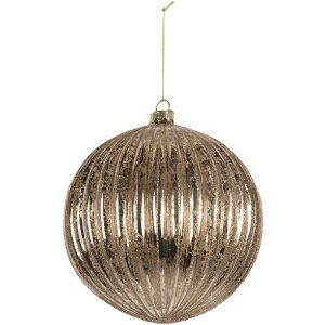 Boule de Noël Clayre & Eef Transparent Argent 15cm