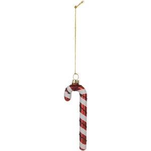 Clayre & Eef 6GL5281 Ornement de Noël Rouge et Blanc