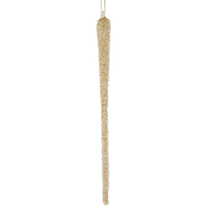 Ornement de Noël doré Clayre & Eef Ø 2x25 cm