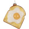 Ornement de Noël Clayre & Eef 6GL5290 9x4x11 cm Blanc-Doré