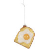 Ornement de Noël Clayre & Eef 6GL5290 9x4x11 cm Blanc-Doré