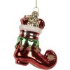 Clayre & Eef 6GL5291 Ornement de Noël Rouge et Blanc