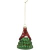 Clayre & Eef Ornement de Noël Rouge et Vert 5x9 cm