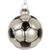 Clayre & Eef Ornement de Noël 6 cm Gris & Noir
