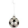 Clayre & Eef Ornement de Noël 6 cm Gris & Noir